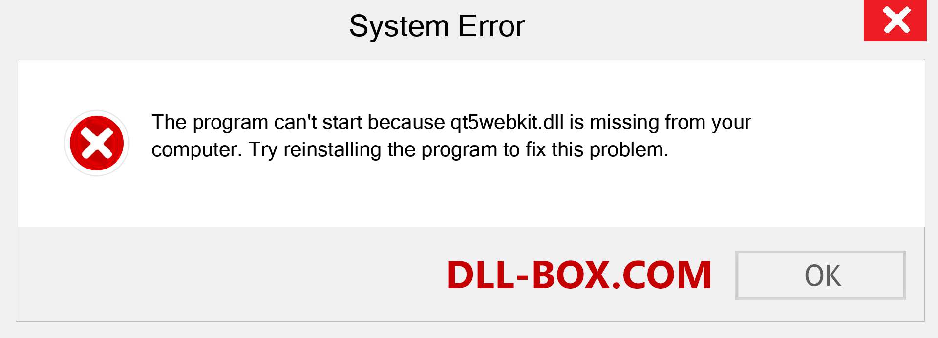  qt5webkit.dll file is missing?. Download for Windows 7, 8, 10 - Fix  qt5webkit dll Missing Error on Windows, photos, images